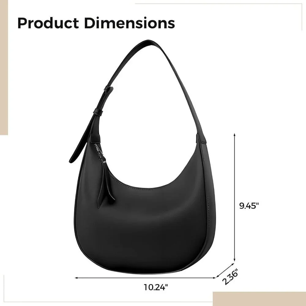 Vegan Leather Crossbody Bag Women Anti-Theft Zipper Shoulder Handbag